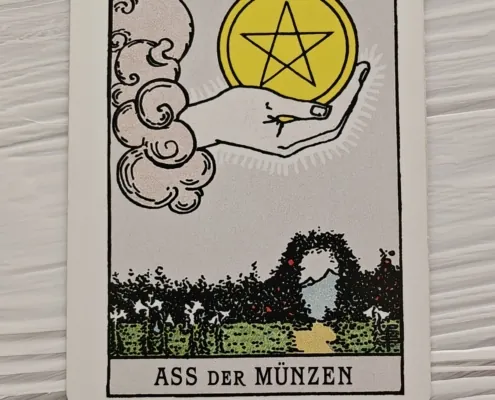 Das Ass der Münzen im Tarot