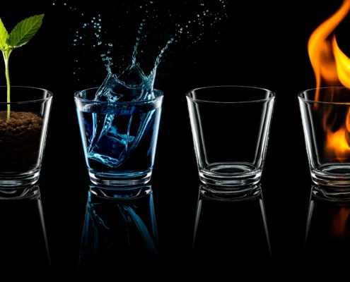 Elementen: Erde, Feuer, Wasser und Luft … Die Magie der Elemente