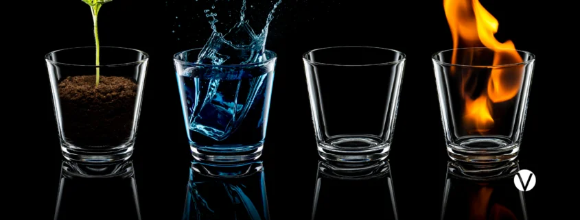 Elementen: Erde, Feuer, Wasser und Luft … Die Magie der Elemente